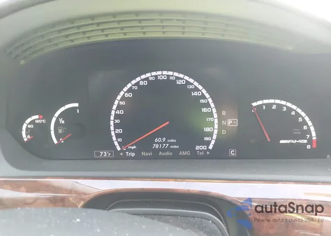 2009 Mercedes-Benz S 63 Amg из США, поврежденный, VIN WDDNG77X89A239399